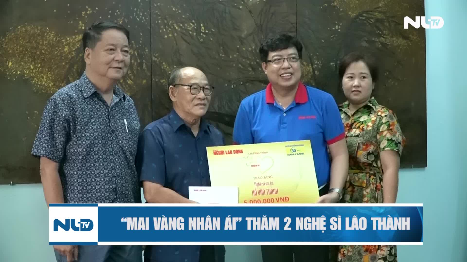 “Mai vàng nhân ái” thăm 2 nghệ sĩ lão thành