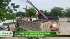 Bình Thuận: Xe vi phạm cơi nới bị cắt thùng ngay tại trụ sở CSGT