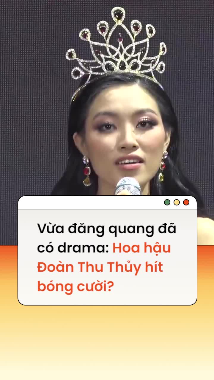 thumbnail - Vừa đăng quang đã có drama: Hoa hậu Thể thao Việt Nam Đoàn Thu Thủy hít bóng cười?