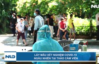 Lấy mẫu xét nghiệm Covid-19 ngẫu nhiên tại Thảo Cầm Viên