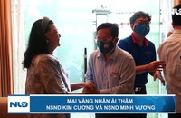 "Mai Vàng nhân ái" thăm NSND Kim Cương và NSND Minh Vương