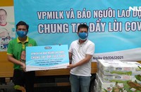 VP Milk hỗ trợ 1.000 thùng sữa cho lực lượng phòng chống dịch và người nghèo