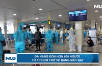 Đà Nẵng đón hơn 600 người từ TP HCM trở về bằng máy bay