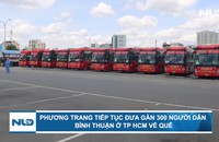 Phương Trang tiếp tục đưa gần 300 người dân Bình Thuận ở TP HCM về quê