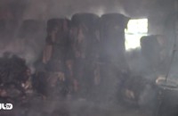 Lửa thiêu rụi nhà kho Công ty sản xuất bao bì Vĩnh Thạnh ở Bình Dương