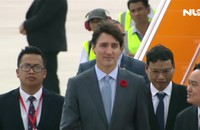 Video: Thủ tướng Canada Justin Trudeau đến Đà Nẵng dự APEC 2017