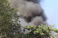 Đồng Nai: Cháy lớn, một kho phế liệu bị thiêu rụi