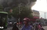 Cháy nổ lớn tại cây xăng ở Gò Vấp, hơn 40 xe bị thiêu rụi