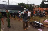 Kinh hoàng xe bồn mất thắng tông nhiều người thương vong