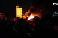 Kho chứa vải ở Tân Bình bốc cháy ngùn ngụt lúc sáng sớm