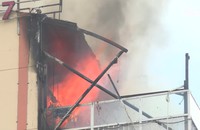 Cháy lớn tại phố đi bộ Nguyễn Huệ