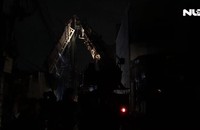 Mưa giông, quán ăn tốc mái, cây cối gãy đổ