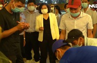 Phó Chủ tịch UBND TP HCM Phan Thị Thắng khảo sát hàng Tết tại chợ đầu mối Bình Điền