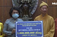 Giáo hội Phật giáo Việt Nam TP HCM ủng hộ 1 tỉ đồng mua vắc-xin Covid-19