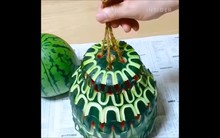 Những tác phẩm tỉa rau củ, trái cây của nghệ nhân Nhật