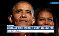 Vợ chồng cựu Tổng thống Obama 'yêu xa' trong kỉ niệm đám cưới bạc