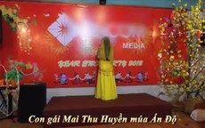 Con gái Mai Thu Huyền múa bụng gây sốt