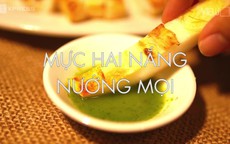 Mực nướng chấm muối ớt xanh nóng hổi thơm phức