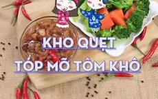 Công thức làm kho quẹt tóp mỡ tôm khô chấm rau củ luộc