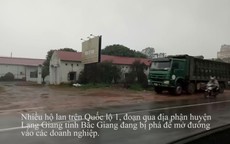 Nhiều hộ lan trên Quốc lộ 1 đoạn qua huyện Lạng Giang bị phá dỡ trái phép