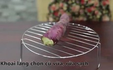 Nướng khoai ngọt bùi bằng lò vi sóng