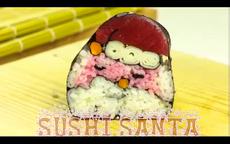 Cách cuộn sushi hình ông già Noel cho ngày Giáng sinh