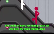 Kỹ năng đi thang cuốn để không xảy ra tai nạn