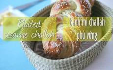 Học làm bánh mì challah phủ vừng thơm lừng hấp dẫn