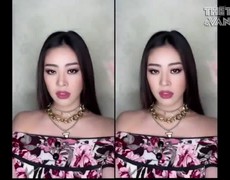 Hoa hậu Khánh Vân trình diễn thời trang bằng áo thun 120.000 của mẹ 