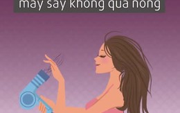 Sấy khô tóc như thế nào là đúng?