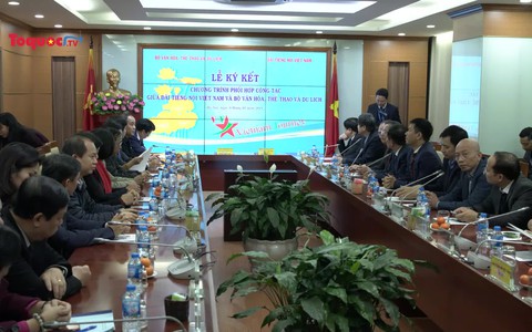 Ký kết hợp tác truyền thông giữa Bộ VHTTDL và Đài Tiếng nói Việt Nam