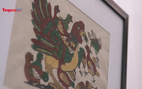 Triển lãm tranh dân gian Đông Hồ: “Màu dân tộc sáng bừng trên giấy điệp”