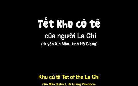 Tết khu Cù Tê của người La Chí 