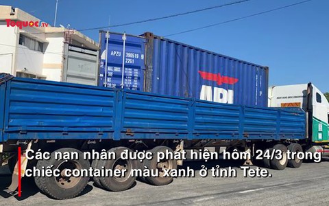 Phát hiện 64 thi thể trong xe container di chuyển tới Mozambique