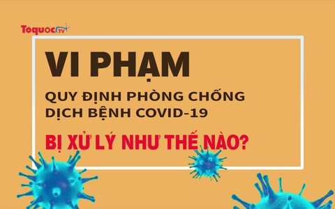 Vi phạm quy định phòng chống dịch bệnh Covid-19 bị xử lý như thế nào?