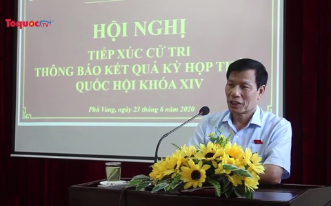Bộ trưởng Nguyễn Ngọc Thiện tiếp xúc với cử tri huyện Phú Vang, Thừa Thiên Huế