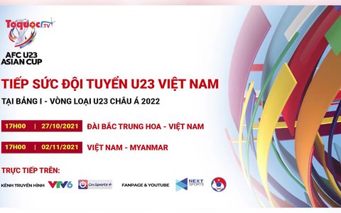 Tin vui cho người hâm mộ Việt Nam trước vòng loại U23 Châu Á