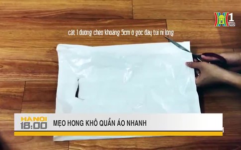 Mẹo hong khô quần áo nhanh