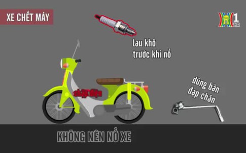 Kỹ năng lái xe máy qua đoạn đường ngập nước