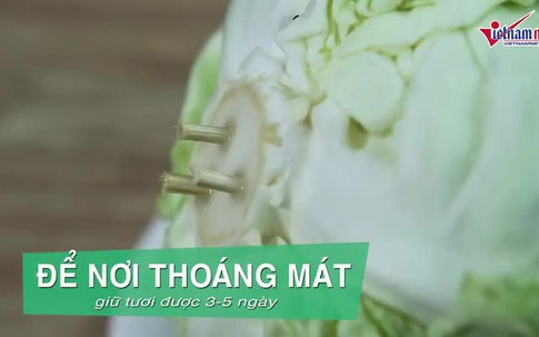 Mẹo bảo quản xà lách, bắp cải lâu ngày vẫn như mới hái