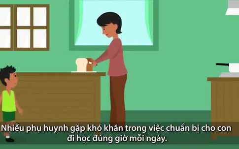 Cách đơn giản giúp con không bao giờ đi học muộn