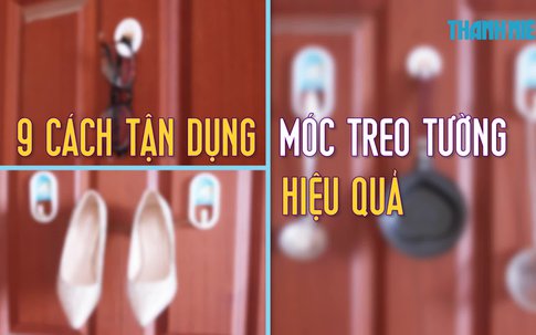 9 cách tận dụng móc treo tường hiệu quả