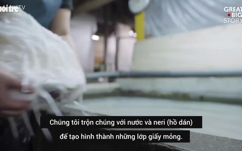 Độc đáo loại giấy Washi mỏng nhất thế giới