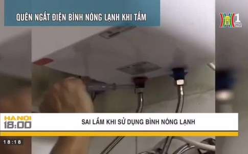 Sai lầm khi sử dụng bình nóng lạnh