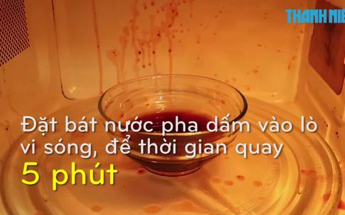 Mẹo vệ sinh lò vi sóng nhanh, hiệu quả, an toàn