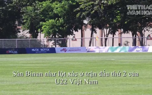Sân thi đấu của U22 Việt Nam như "thay áo mới" chỉ sau đúng một ngày
