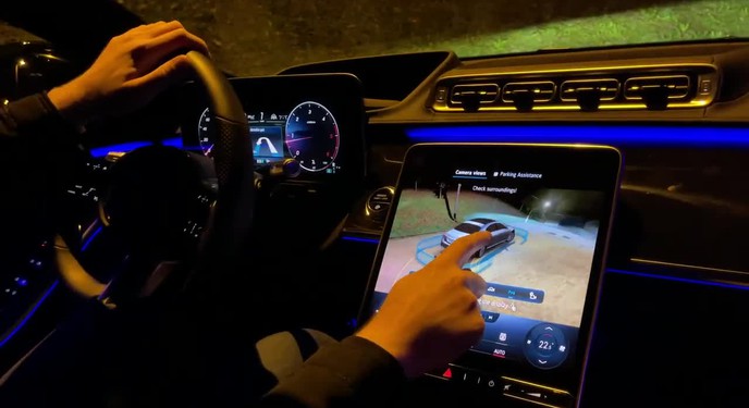 Chiêm ngưỡng camera 360 độ mô phỏng siêu khủng trên Mercedes-Benz S-Class 2021