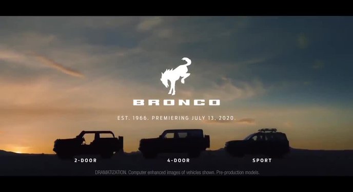 Teaser Ford Bronco 2021