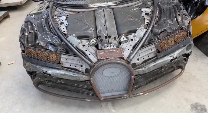 Bugatti Chiron chế tạo từ… sắt vụn độc nhất vô nhị